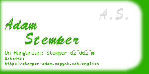 adam stemper business card